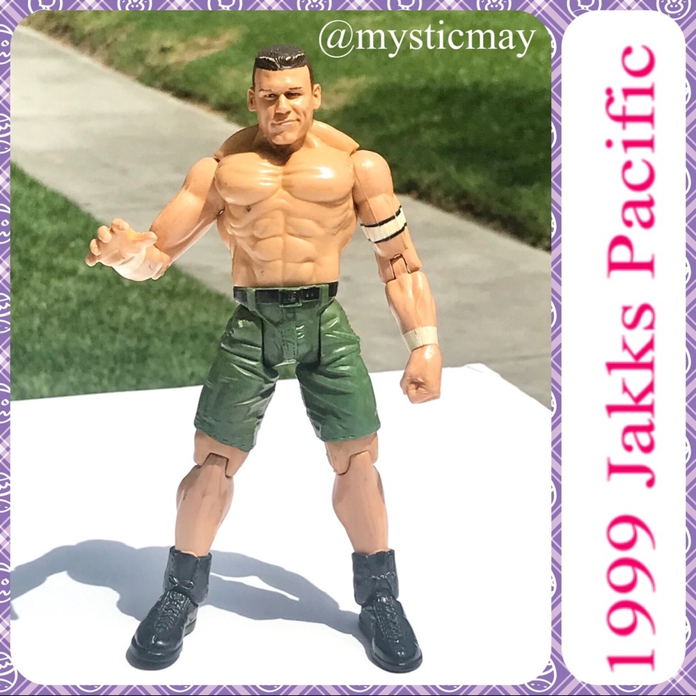 Vintage 1999 Titan Tron JOHN CENA WWE 7” Action Figure JAKKS Pacific Wrestling